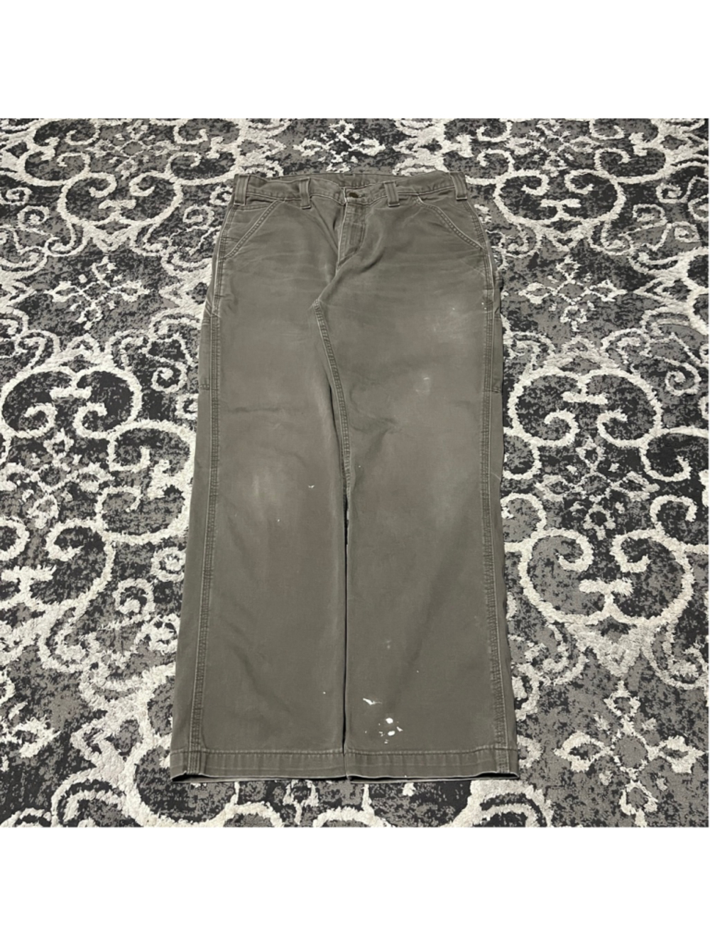 Men's Carhartt Brown Cargo Pants Waist 34